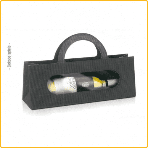 Flaschenverpackung Tragetasche anthrazit