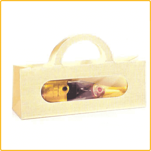 Flaschenverpackung Tragetasche creme