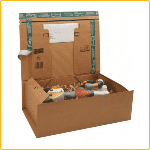 305x212x110 postbox secure premium braun mit selbstklebeverschluss aufreissfaden