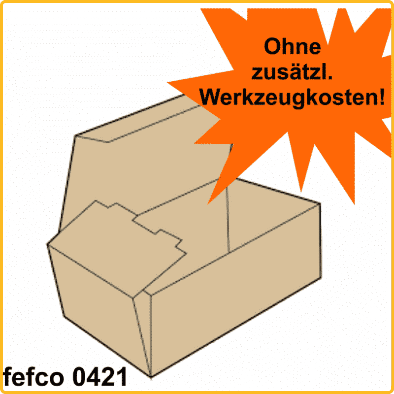 395x145x27 Klappdeckelschachtel fefco 0421