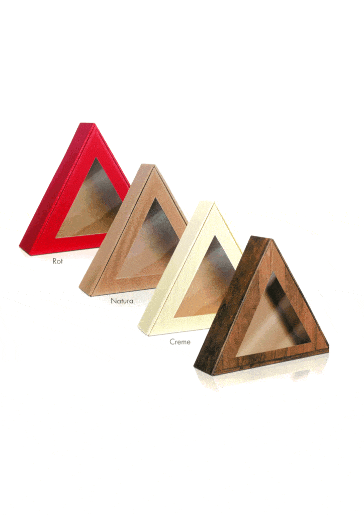Dreiecksverpackung Sichtfenster